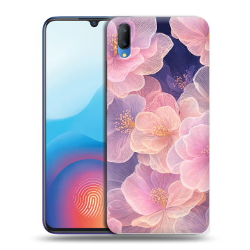 Пластиковый чехол на Vivo V11 с принтом женский