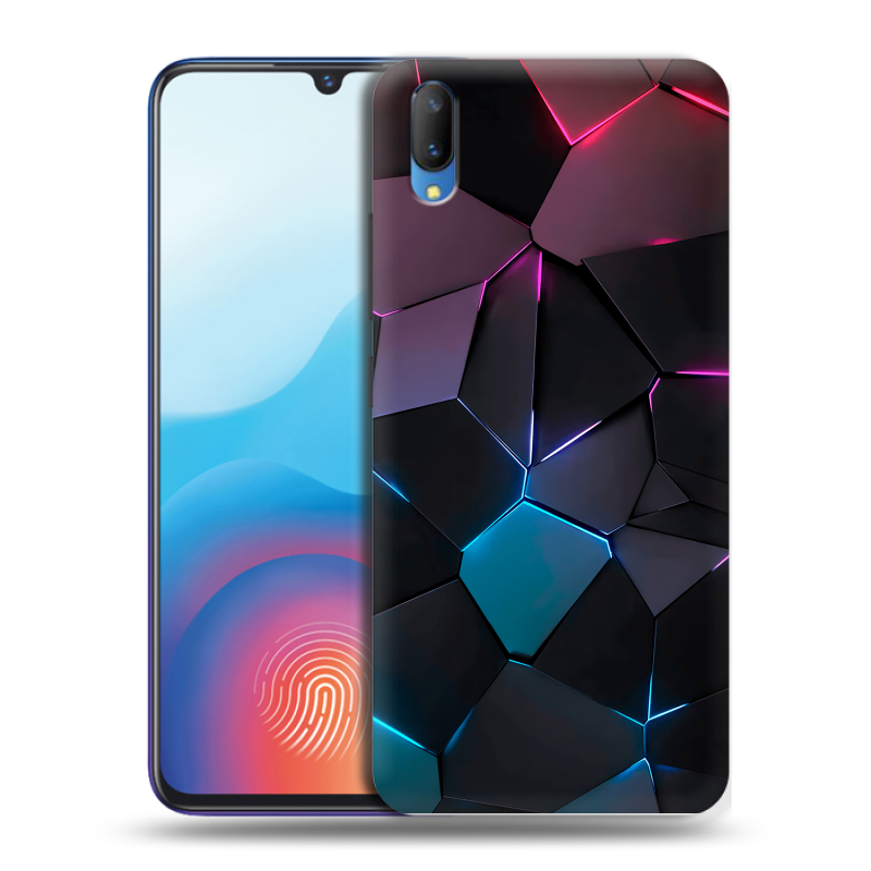 Пластиковый чехол на Vivo V11 с принтом Геометрия неона Пластиковый чехол на Vivo V11 с принтом Геометрия неона