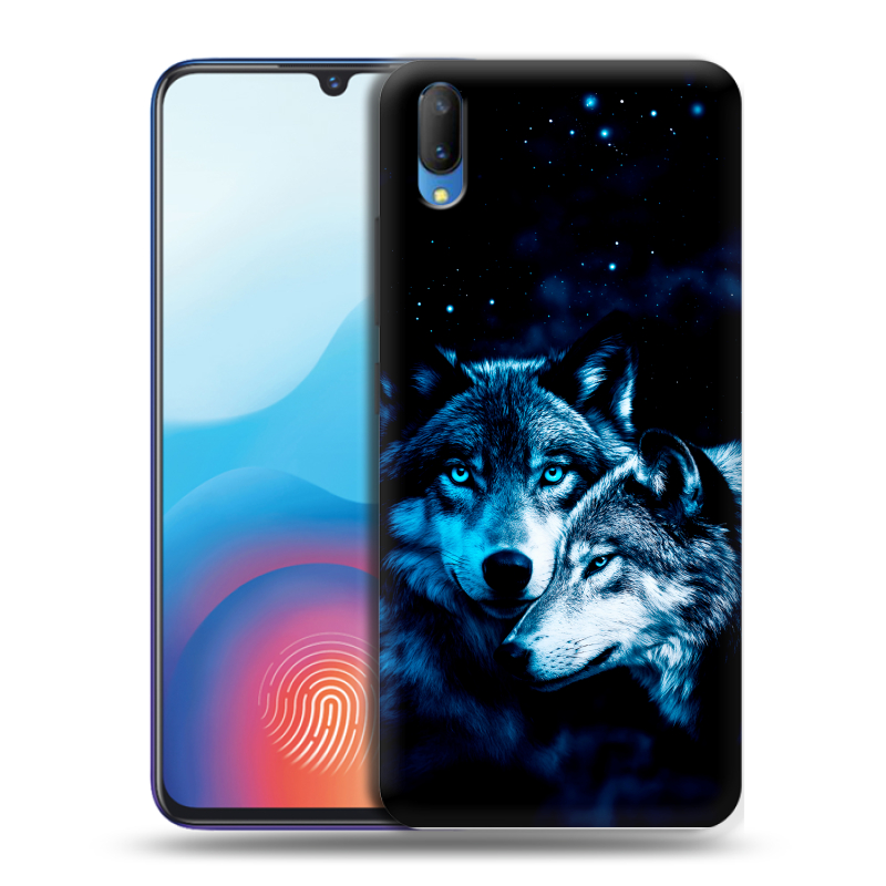 Пластиковый чехол на Vivo V11 с принтом Волки Пластиковый чехол на Vivo V11 с принтом Волки