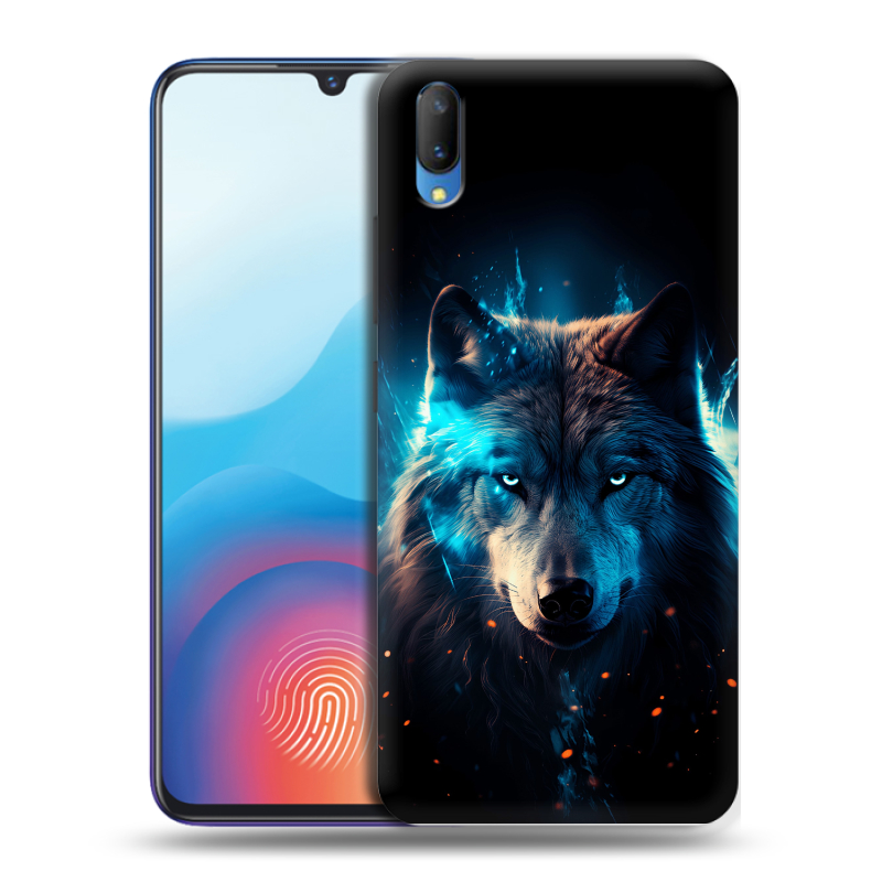 Пластиковый чехол на Vivo V11 с принтом Волк ночной Пластиковый чехол на Vivo V11 с принтом Волк ночной