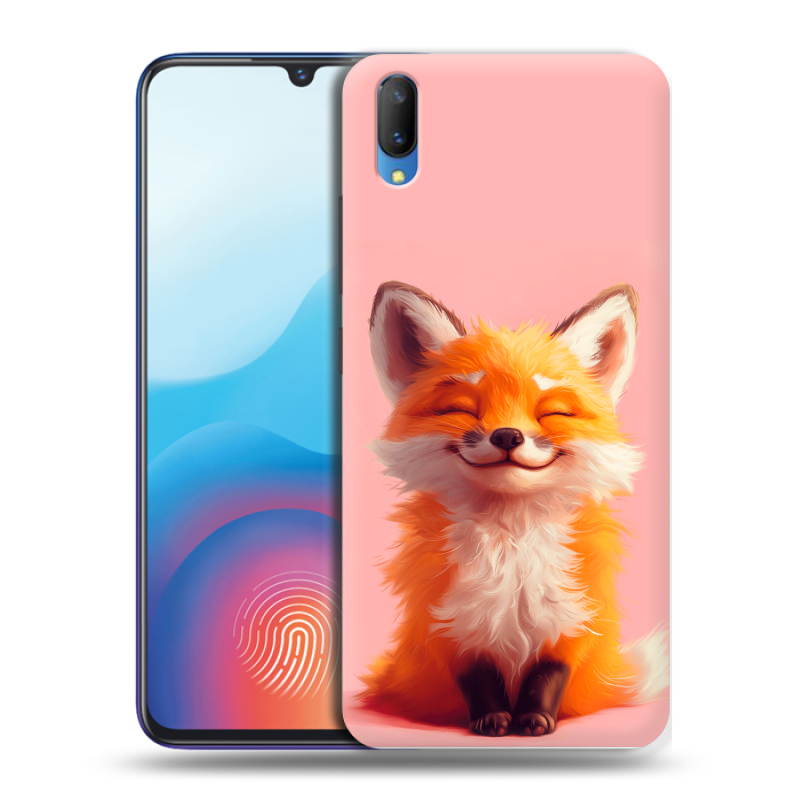 Пластиковый чехол на Vivo V11 с принтом милая лиса Пластиковый чехол на Vivo V11 с принтом милая лиса