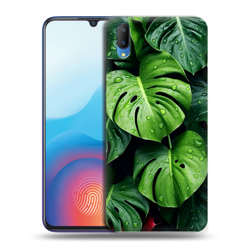 Пластиковый чехол на Vivo V11 с принтом Листья Пластиковый чехол на Vivo V11 с принтом Листья