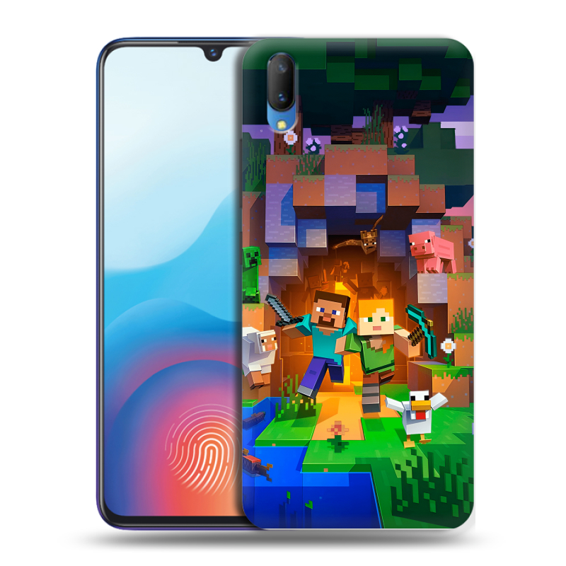 Пластиковый чехол на Vivo V11 с принтом Майнкрафт Minecraft Пластиковый чехол на Vivo V11 с принтом Майнкрафт Minecraft