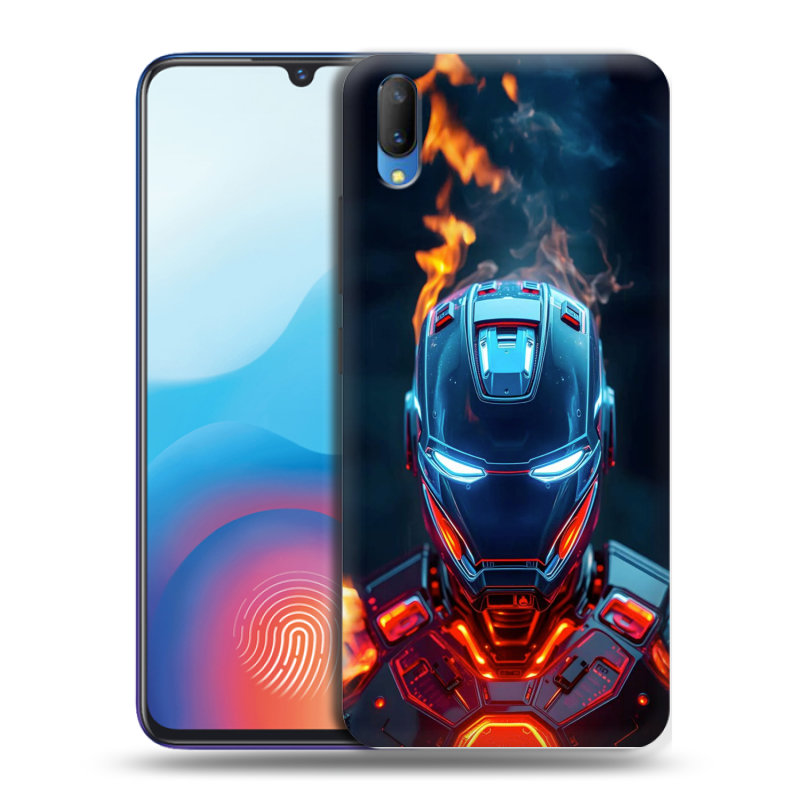 Пластиковый чехол на Vivo V11 с принтом IronMan Железный человек Пластиковый чехол на Vivo V11 с принтом IronMan Железный человек