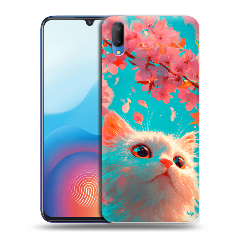 Пластиковый чехол на Vivo V11 с принтом Красивый кот Пластиковый чехол на Vivo V11 с принтом Красивый кот