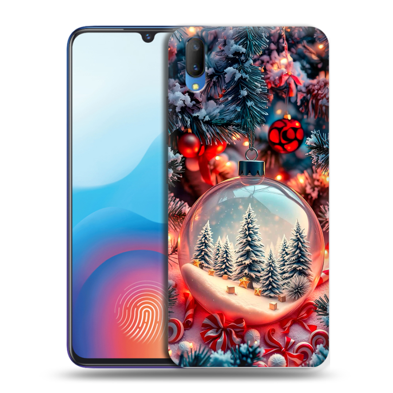 Пластиковый чехол на Vivo V11 с принтом Новый год Пластиковый чехол на Vivo V11 с принтом Новый год