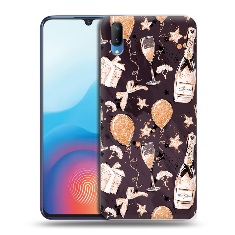 Пластиковый чехол на Vivo V11 с принтом Новый год Пластиковый чехол на Vivo V11 с принтом Новый год