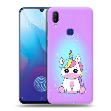 Пластиковый чехол на Vivo V11i с принтом Единорог Пластиковый чехол на Vivo V11i с принтом Единорог