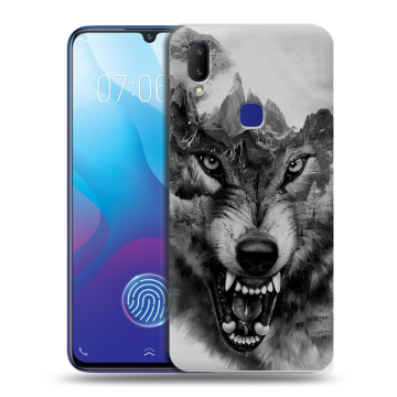 Пластиковый чехол на Vivo V11i с принтом Волк Пластиковый чехол на Vivo V11i с принтом Волк