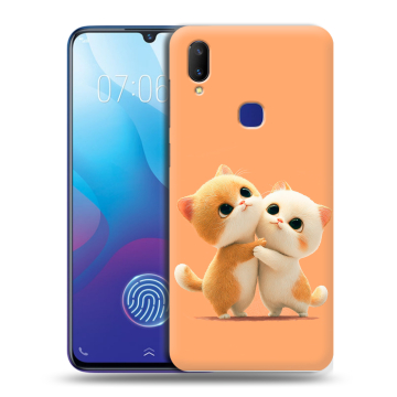 Пластиковый чехол на Vivo V11i с принтом Милые котики Пластиковый чехол на Vivo V11i с принтом Милые котики
