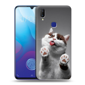 Пластиковый чехол на Vivo V11i с принтом Коты Пластиковый чехол на Vivo V11i с принтом Коты