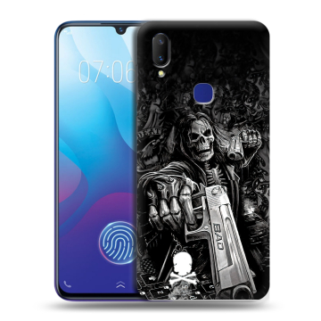 Пластиковый чехол на Vivo V11i с принтом Скелет Пластиковый чехол на Vivo V11i с принтом Скелет