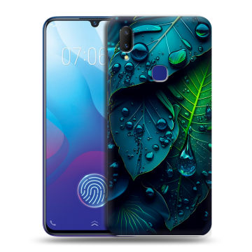 Пластиковый чехол на Vivo V11i с принтом Листья Пластиковый чехол на Vivo V11i с принтом Листья