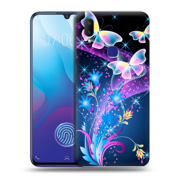 Пластиковый чехол на Vivo V11i с принтом Бабочки