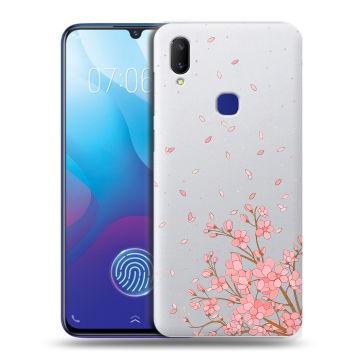 Пластиковый чехол на Vivo V11i с принтом Ветка сакуры