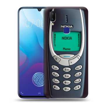 Пластиковый чехол на Vivo V11i с принтом Старый телефон Пластиковый чехол на Vivo V11i с принтом Старый телефон