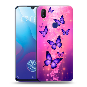 Пластиковый чехол на Vivo V11i с принтом Бабочки
