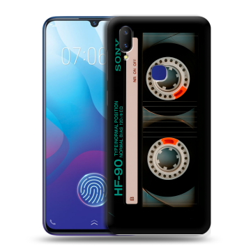 Пластиковый чехол на Vivo V11i с принтом Кассета