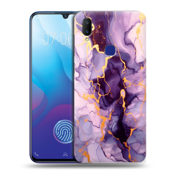 Пластиковый чехол на Vivo V11i с принтом Мрамор