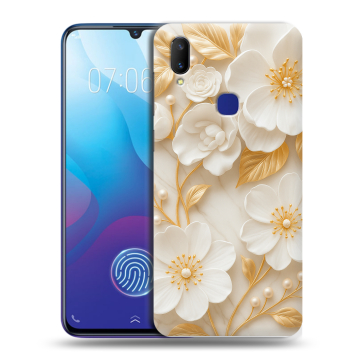 Пластиковый чехол на Vivo V11i с принтом Цветы
