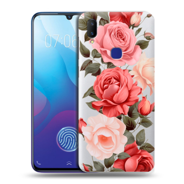 Пластиковый чехол на Vivo V11i с принтом Розы