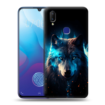 Пластиковый чехол на Vivo V11i с принтом Волк ночной