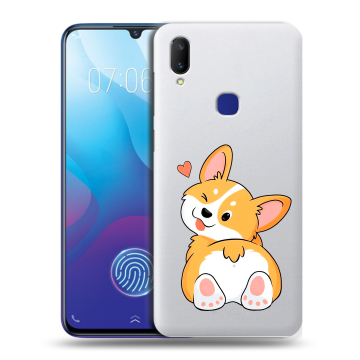 Пластиковый чехол на Vivo V11i с принтом Корги