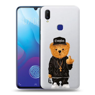 Пластиковый чехол на Vivo V11i с принтом Плюшевый медведь