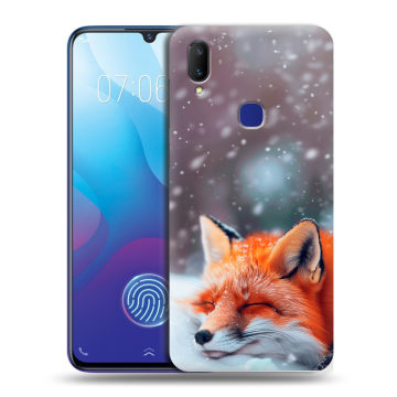Пластиковый чехол на Vivo V11i с принтом лиса