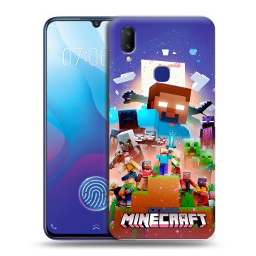 Пластиковый чехол на Vivo V11i с принтом Майнкрафт Minecraft Пластиковый чехол на Vivo V11i с принтом Майнкрафт Minecraft