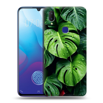 Пластиковый чехол на Vivo V11i с принтом Листья