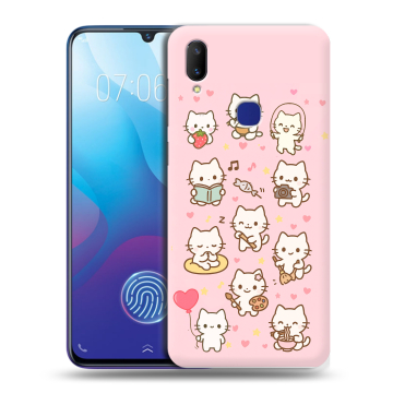 Пластиковый чехол на Vivo V11i с принтом Hello Kitty Хелоу Кити