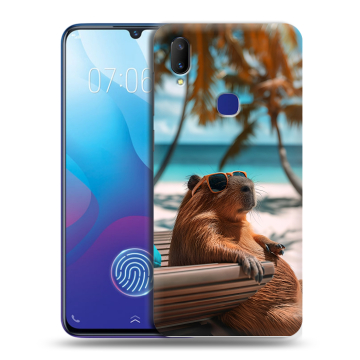Пластиковый чехол на Vivo V11i с принтом Капибара