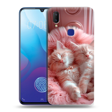 Пластиковый чехол на Vivo V11i с принтом котята котики Пластиковый чехол на Vivo V11i с принтом котята котики