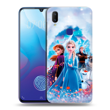 Пластиковый чехол на Vivo V11i с принтом Холодное сердце Frozen