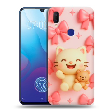 Пластиковый чехол на Vivo V11i с принтом для девочек