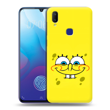 Пластиковый чехол на Vivo V11i с принтом спанчбоб спанч боб