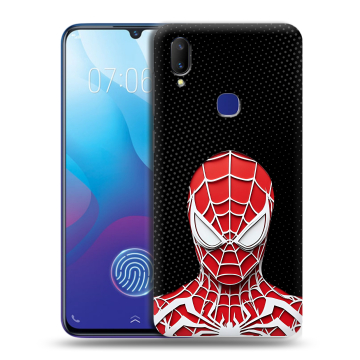 Пластиковый чехол на Vivo V11i с принтом человек паук spiderman