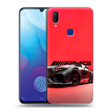 Пластиковый чехол на Vivo V11i с принтом Мерседес Mercedes AMG