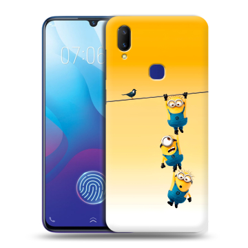 Пластиковый чехол на Vivo V11i с принтом Миньоны