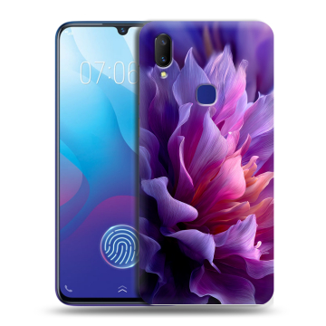 Пластиковый чехол на Vivo V11i с принтом женский цветы