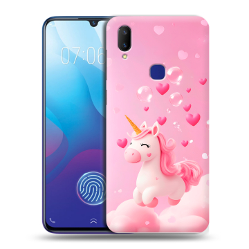 Пластиковый чехол на Vivo V11i с принтом Единорог