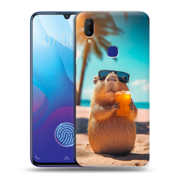 Пластиковый чехол на Vivo V11i с принтом Капибара