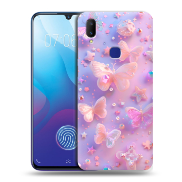 Пластиковый чехол на Vivo V11i с принтом Бабочки