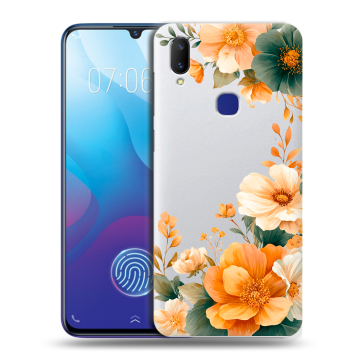 Пластиковый чехол на Vivo V11i с принтом Цветы принт