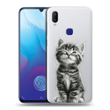 Пластиковый чехол на Vivo V11i с принтом Котенок