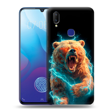 Пластиковый чехол на Vivo V11i с принтом Медведь