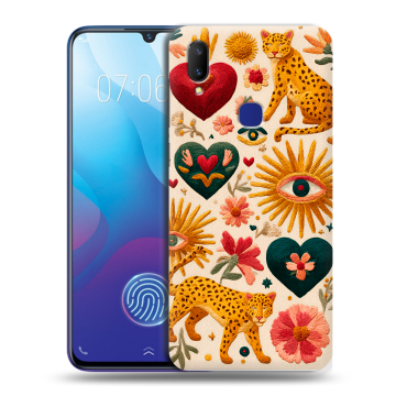 Пластиковый чехол на Vivo V11i с принтом Модный принт