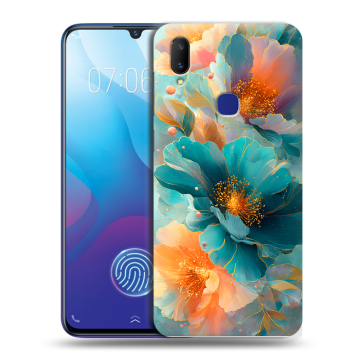 Пластиковый чехол на Vivo V11i с принтом Цветы