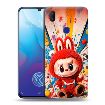 Пластиковый чехол на Vivo V11i с принтом Labubu Лабубу